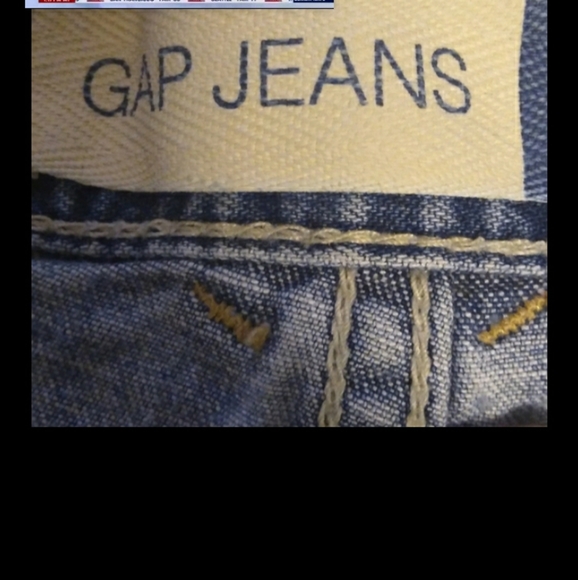 Y2K Vintage GAP Patch Pocket Jean Shorts, Size: 16 Plus Size. - Picture 5 of 8